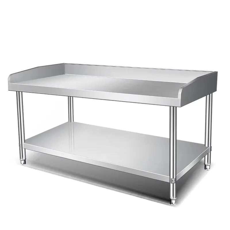 Commercial Kitchen Backsplash - Profesjonalna, wytrzymała stół roboczy ze stali