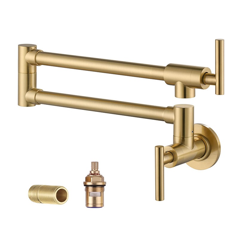 Commercial Kitchen Tap With Spray - Ścienny kran kuchenny do użytku komercyjnego