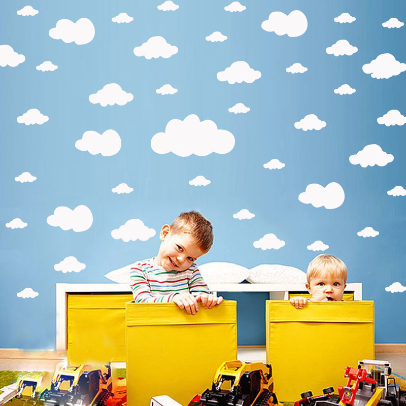 Commercial Kitchen Tiles - 68 szt. Naklejki ścienne DIY Chmury