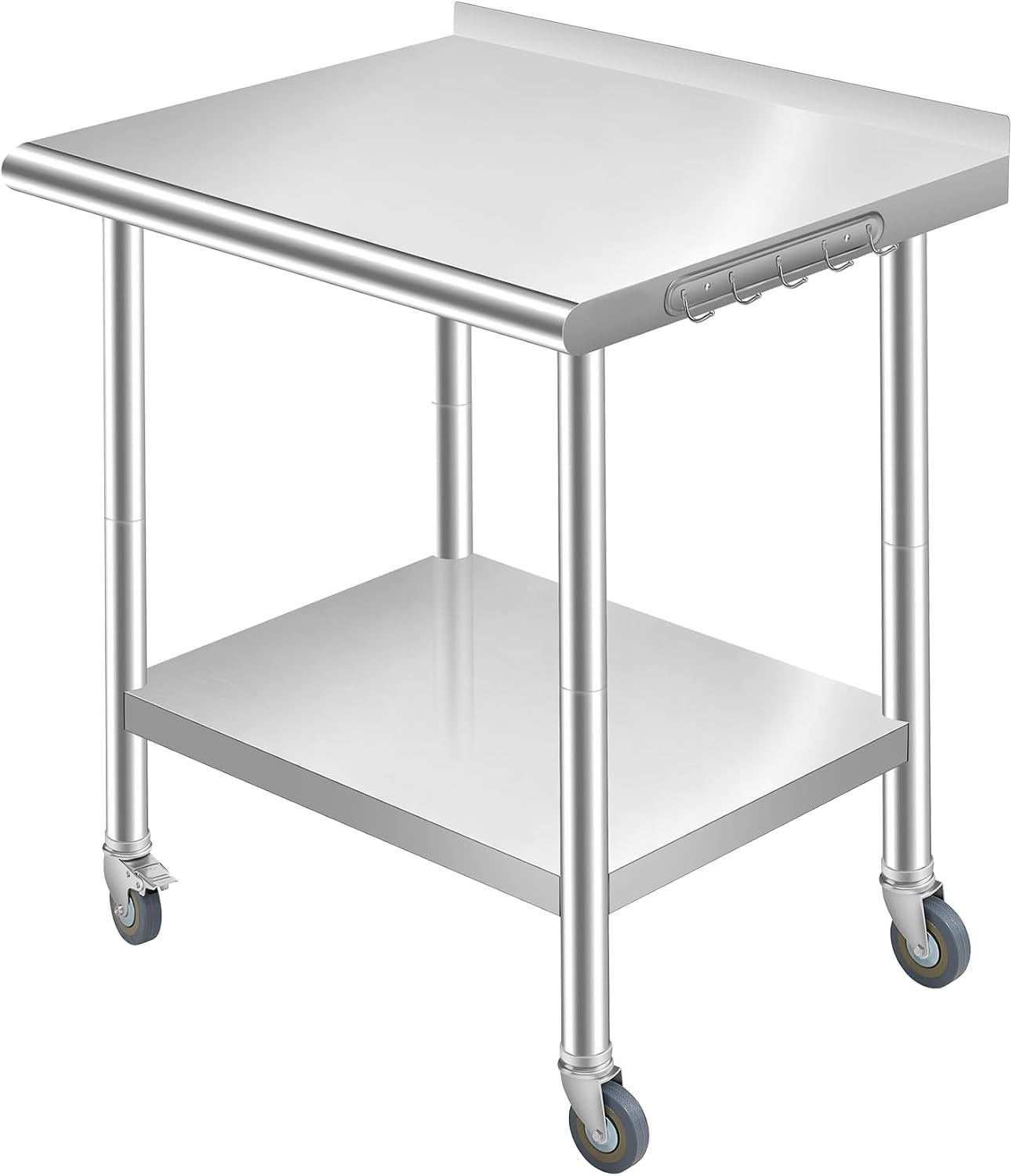 Commercial Kitchen Backsplash - Tacleekii Profesjonalny Stół Roboczy ze Stali