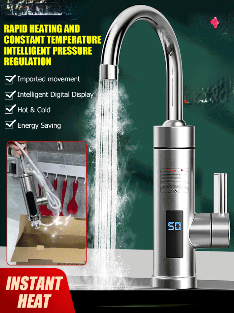 Commercial Kitchen Mixer - Elektryczna bateria łazienkowa z szybkim nagrzewaniem,