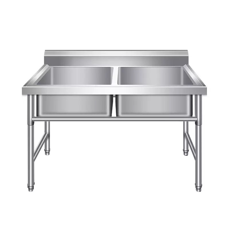 Commercial Kitchen Sink - Stół roboczy ze stali nierdzewnej do