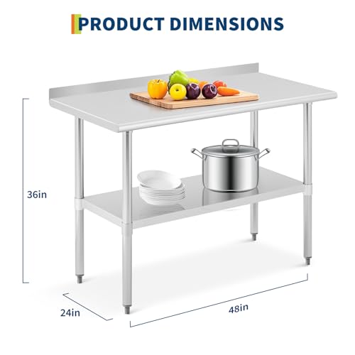 Stół roboczy ze stali nierdzew – Commercial Kitchen Backsplash recenzja i cena
