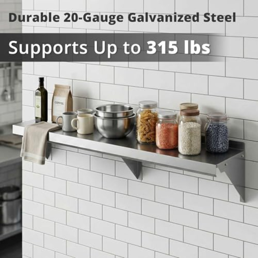 Półka ścienna do kuchni przemy – Commercial Kitchen Backsplash recenzja i cena