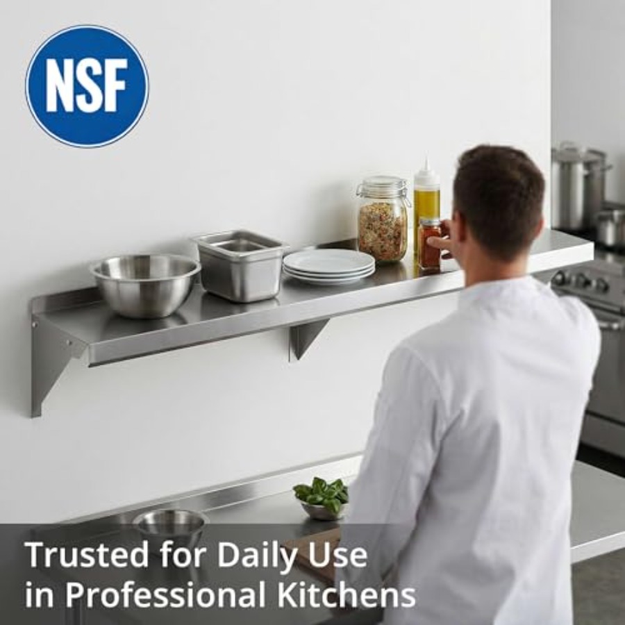 Półka ścienna do kuchni przemy – Commercial Kitchen Backsplash recenzja i cena