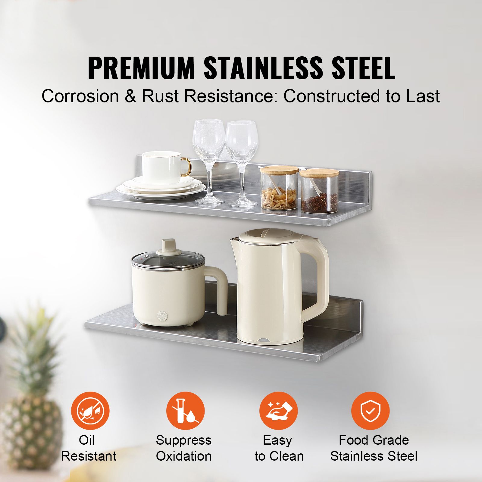 Półka ze stali nierdzewnej o w – Commercial Kitchen Backsplash recenzja i cena