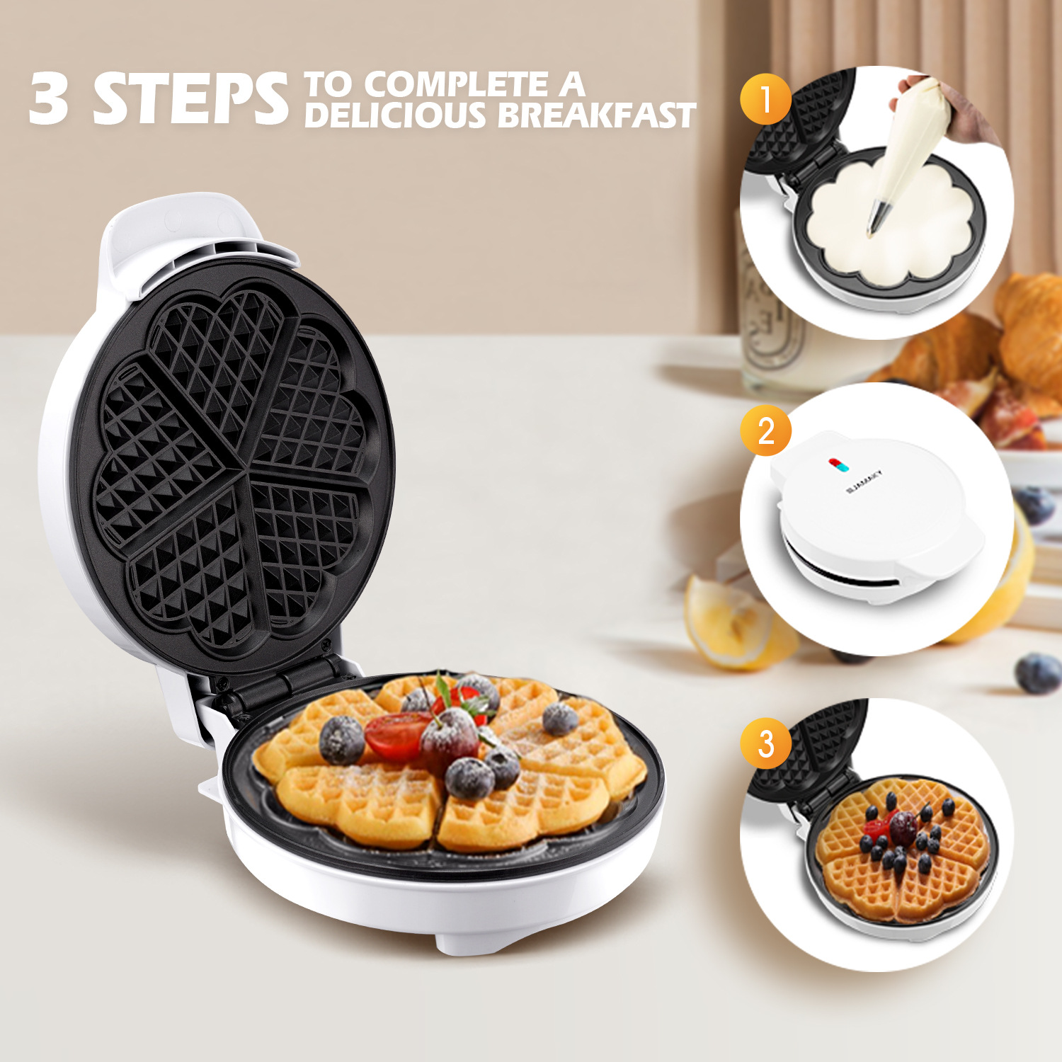 Śniadaniowe foremki do gofrów  – Donut Making Machine recenzja i cena