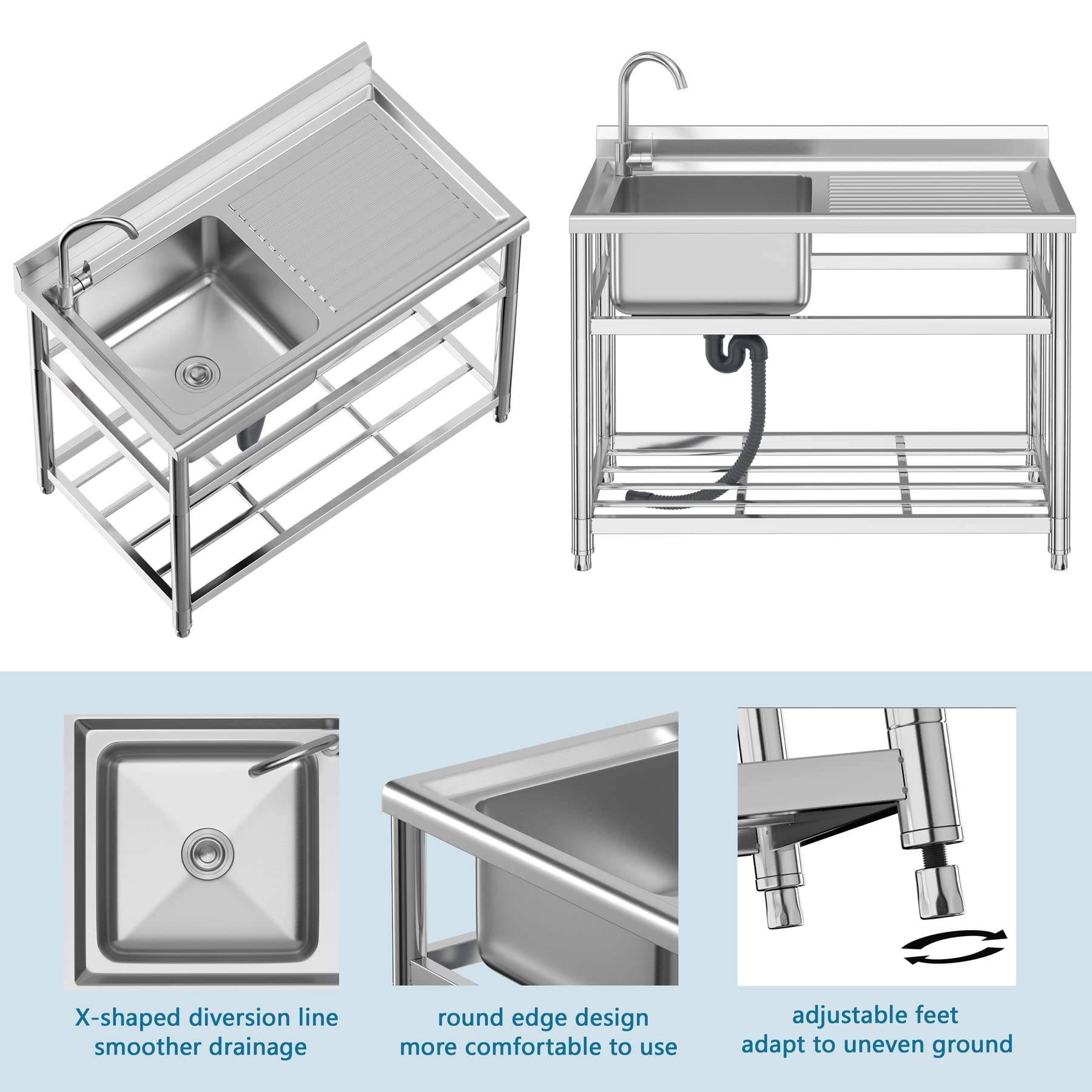 Najlepiej sprzedające się zlew – Commercial Kitchen Sink recenzja i cena
