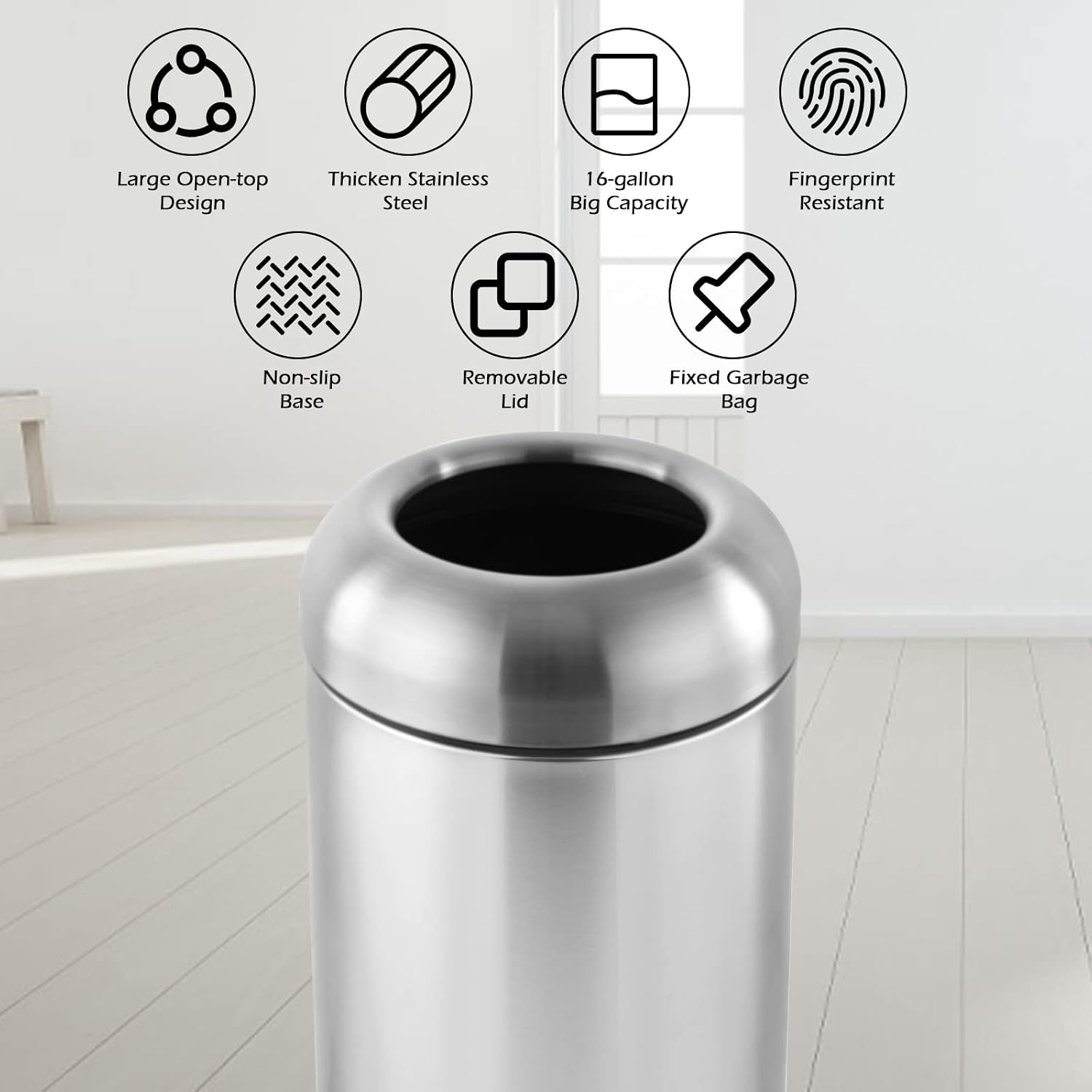 Duży kosz na śmieci ze stali n – Commercial Kitchen Garbage Disposal recenzja i cena