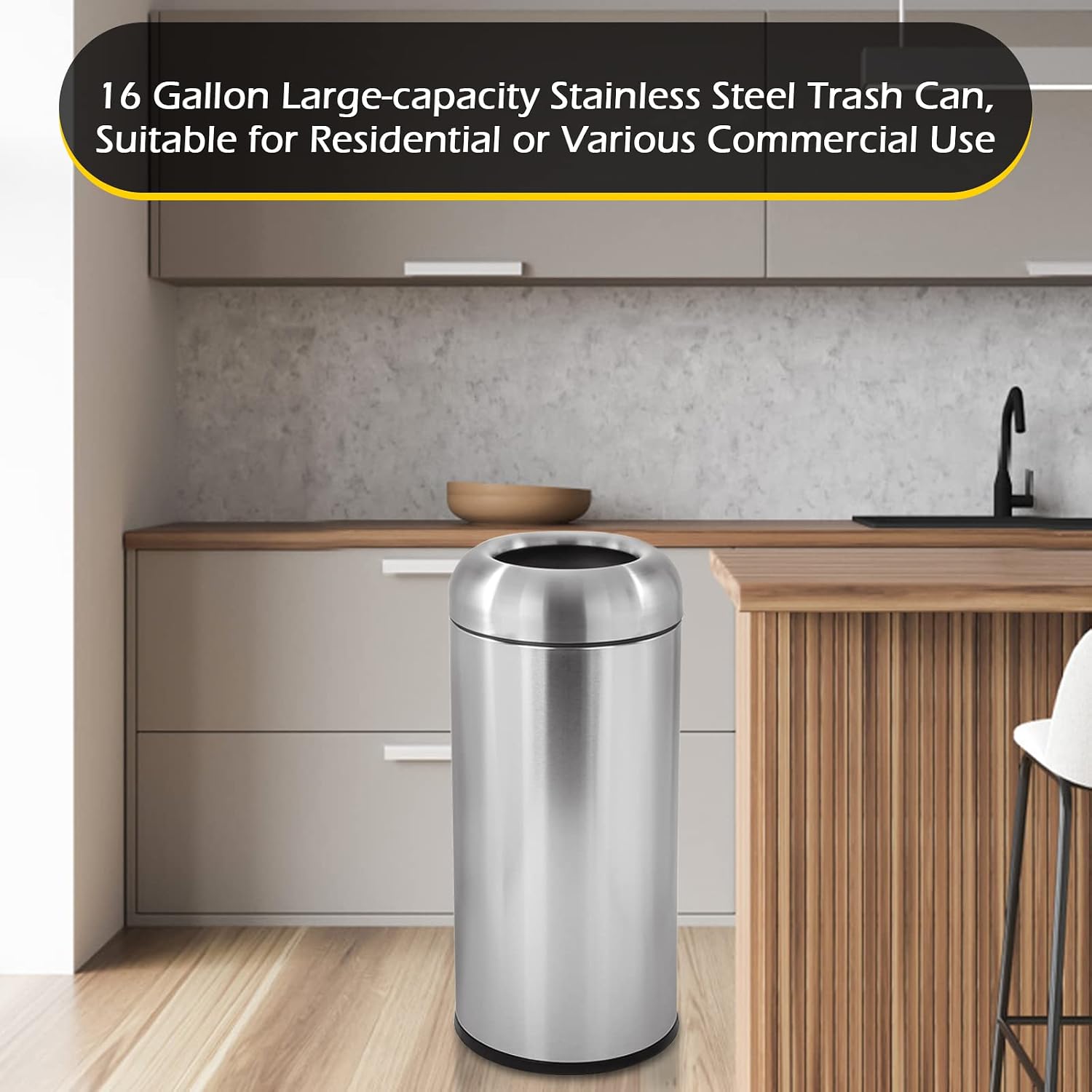 Duży kosz na śmieci ze stali n – Commercial Kitchen Garbage Disposal recenzja i cena