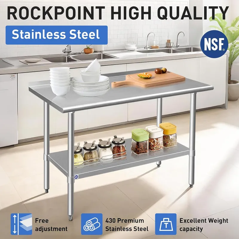 Stół roboczy ze stali nierdzew – Commercial Kitchen Backsplash recenzja i cena