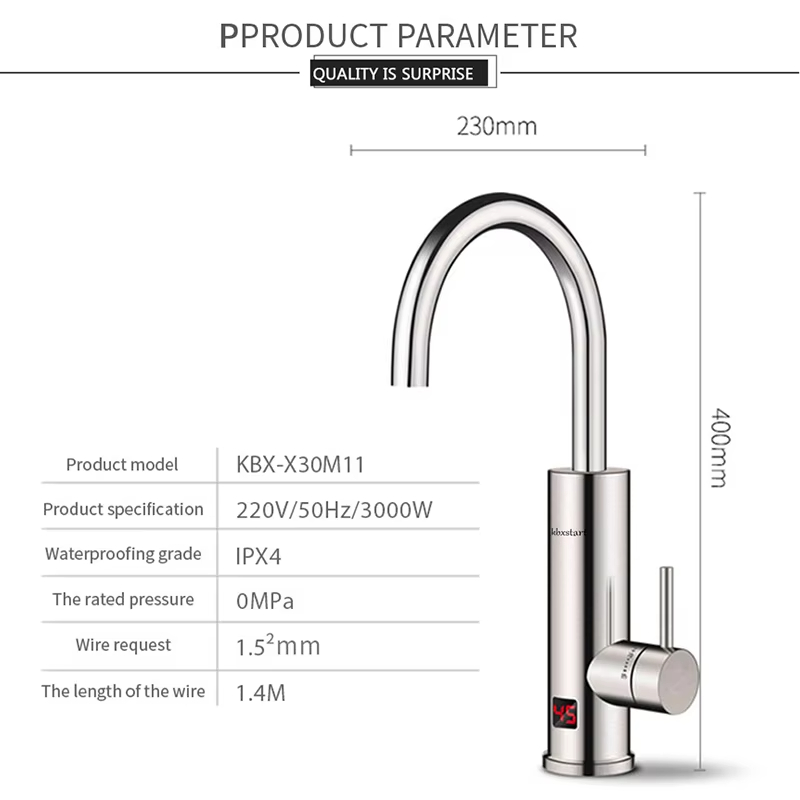 Elektryczny kran z natychmiast – Commercial Kitchen Mixer recenzja i cena