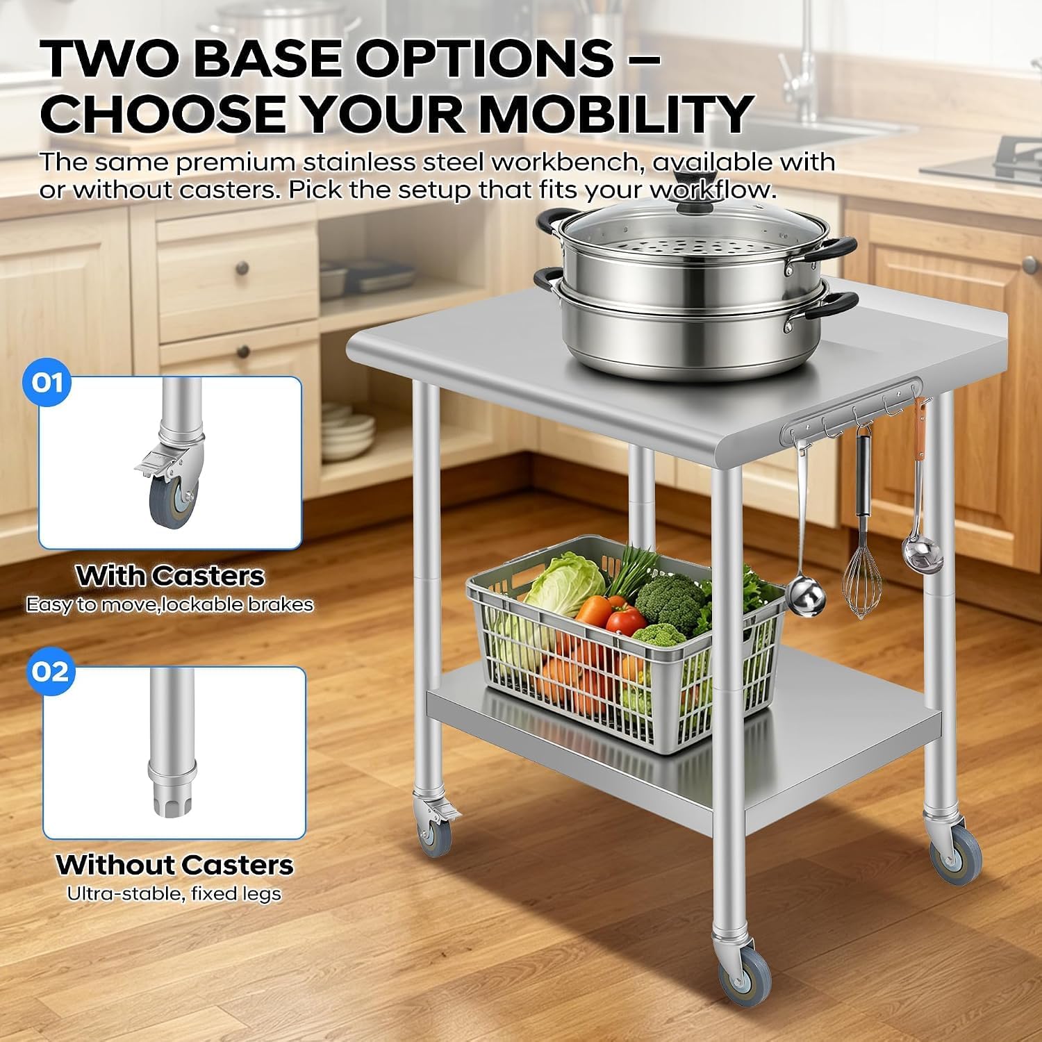 Tacleekii Profesjonalny Stół R – Commercial Kitchen Backsplash recenzja i cena