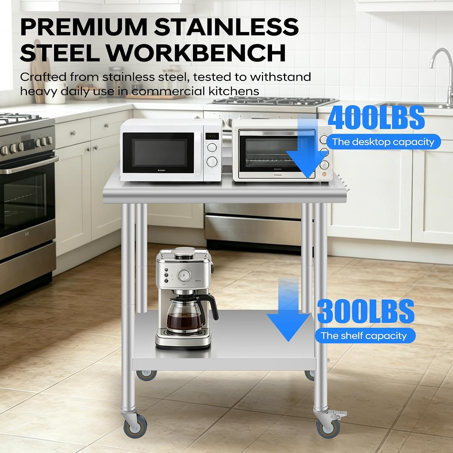 Tacleekii Profesjonalny Stół R – Commercial Kitchen Backsplash recenzja i cena