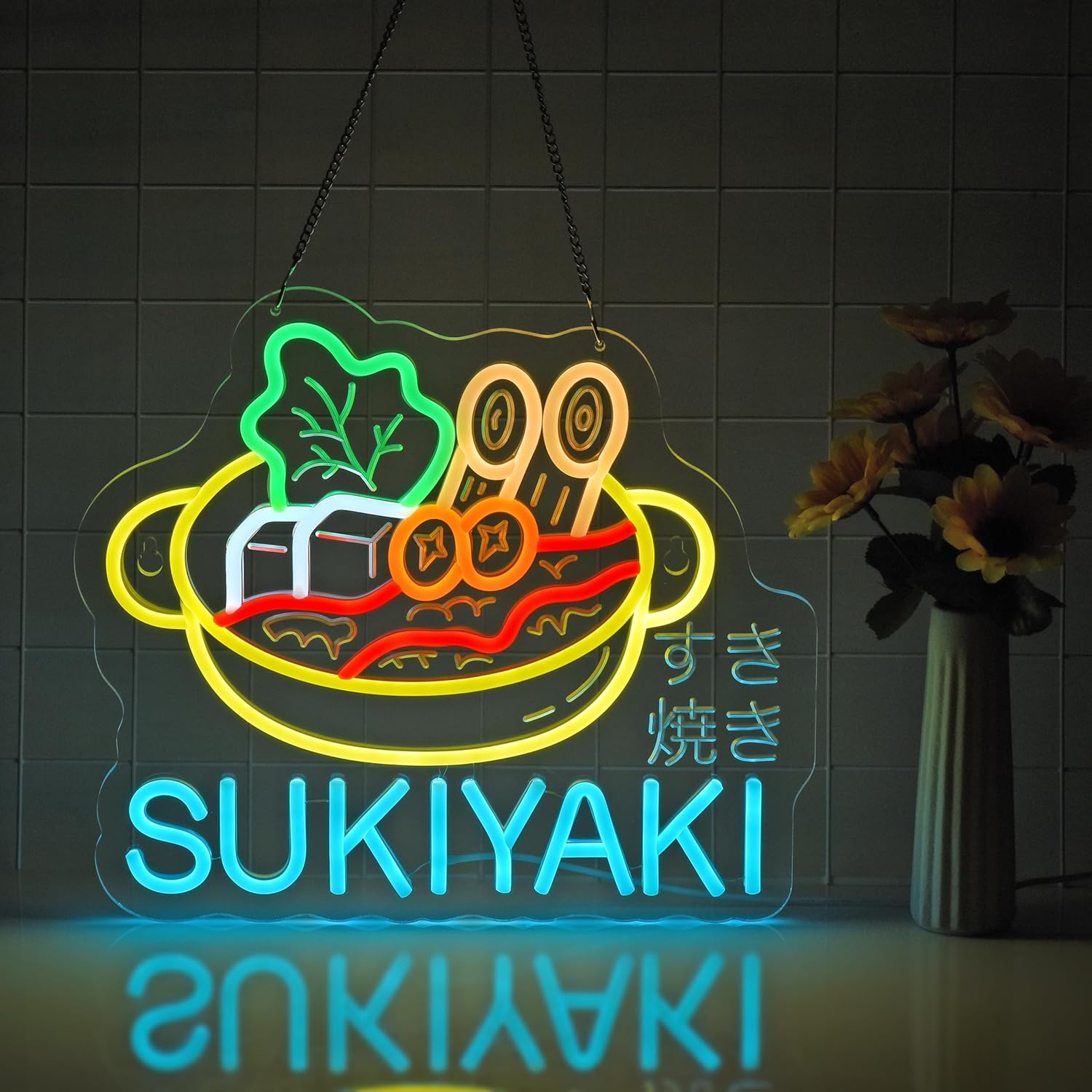 Neonowy znak LED Sukiyaki, dek – Commercial Kitchen Japanese recenzja i cena