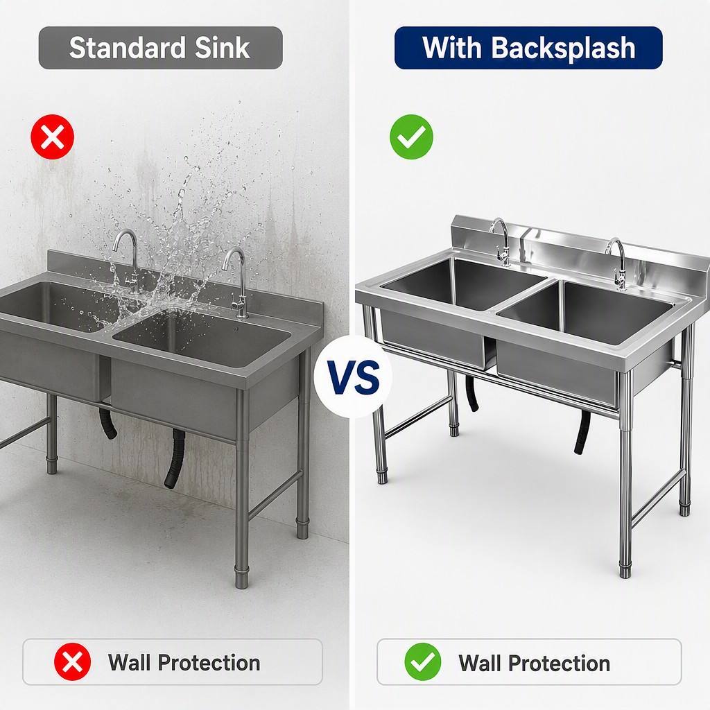 Komercyjny wolnostojący zlew k – Commercial Kitchen Backsplash recenzja i cena