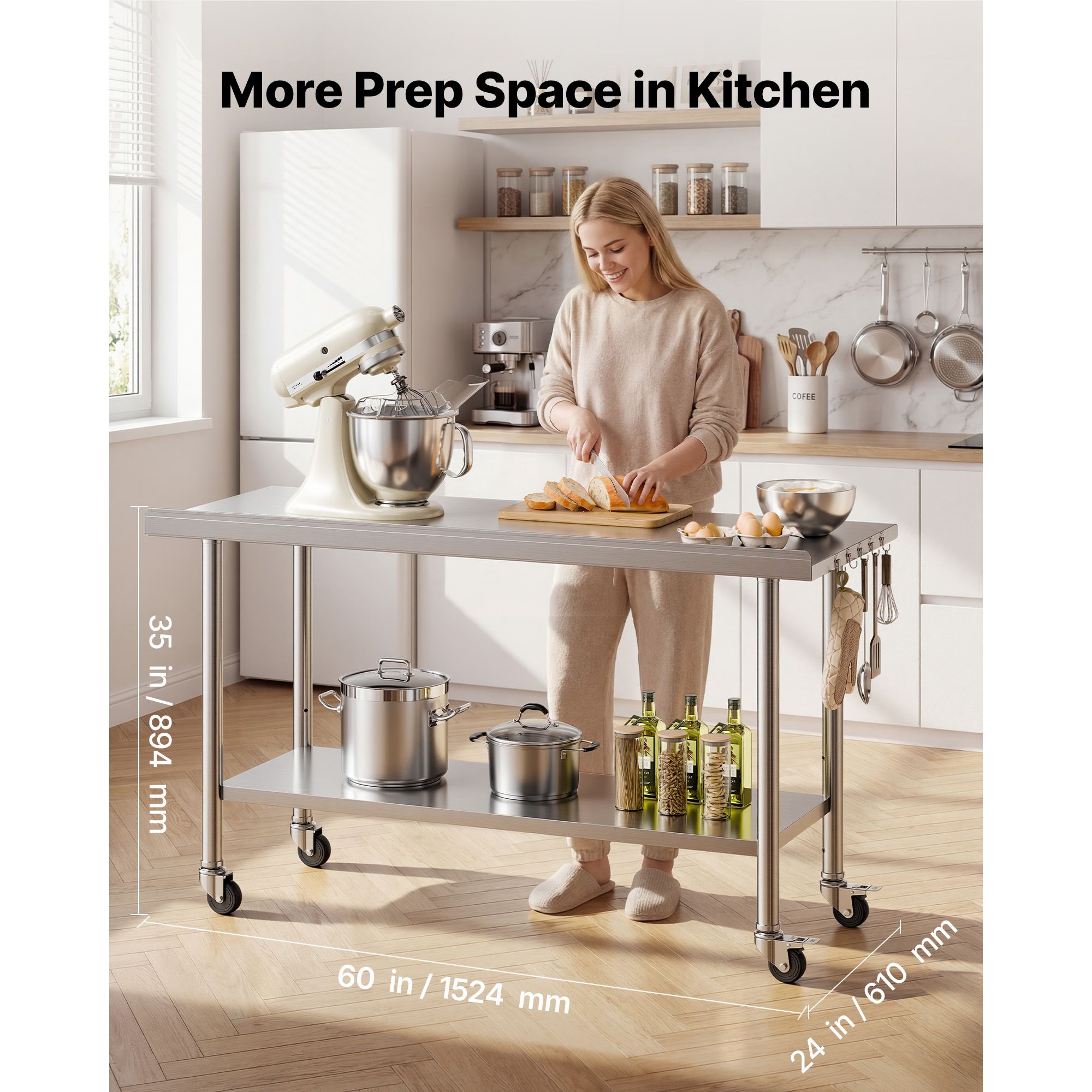 Stół roboczy ze stali nierdzew – Commercial Kitchen Backsplash recenzja i cena