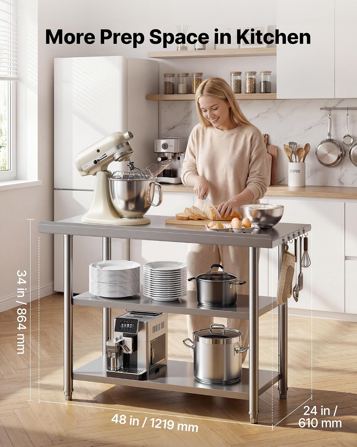 Stół roboczy ze stali nierdzew – Commercial Kitchen Backsplash recenzja i cena